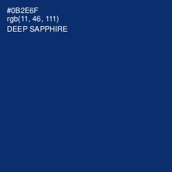 #0B2E6F - Deep Sapphire Color Image